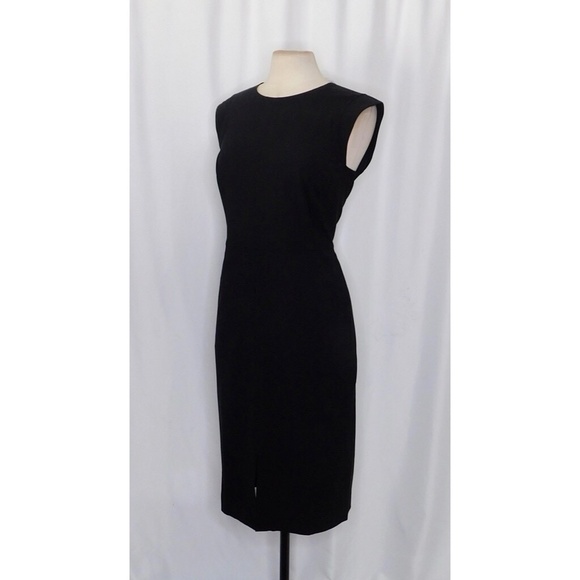NWT!! J. CREW New Resume Tollegno Italian Wool Dress Solid Black Sheath Preppy 8 - Picture 6 of 15